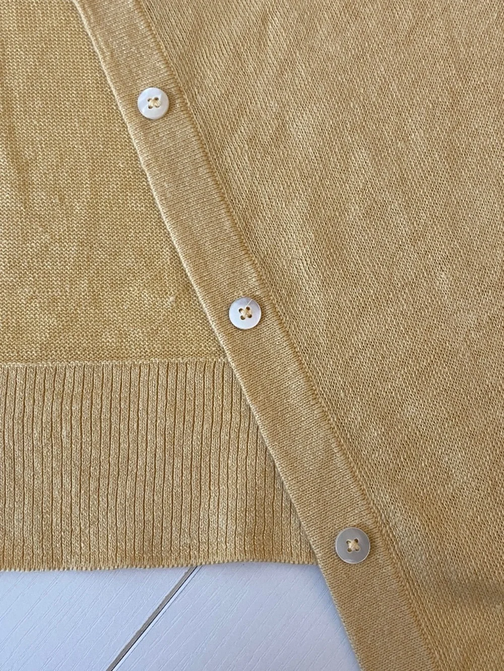 Garnet Hill Easy Linen Drape-Front Cardigan Size Small - Picture 7 of 15